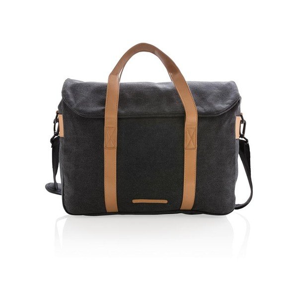 Fekete vászon hátitáska 15,6" laptophoz, 16 l - XD Design-image-1
