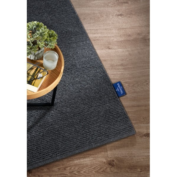 Sötétszürke kézi szövésű gyapjú szőnyeg 120x170 cm Francois – Villeroy&Boch-image-2