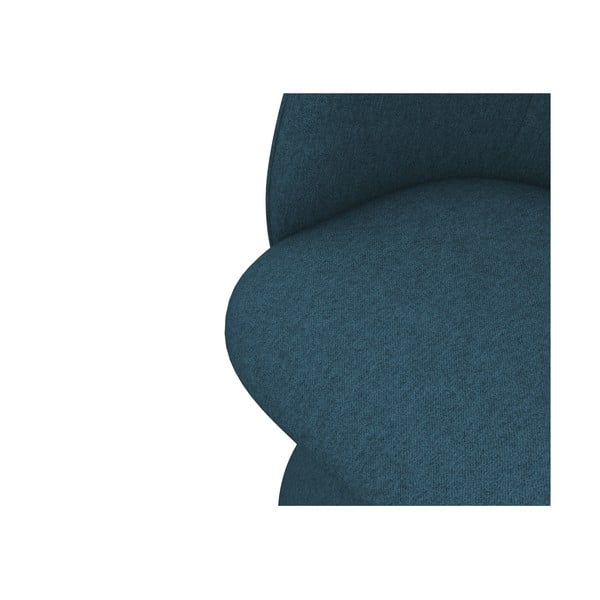 Kék kárpitozott étkezőfotel Maia – Makamii-image-4