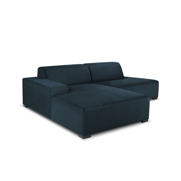 Hobart sötétkék kordbársony sarokkanapé, bal oldali - Cosmopolitan Design-image-4