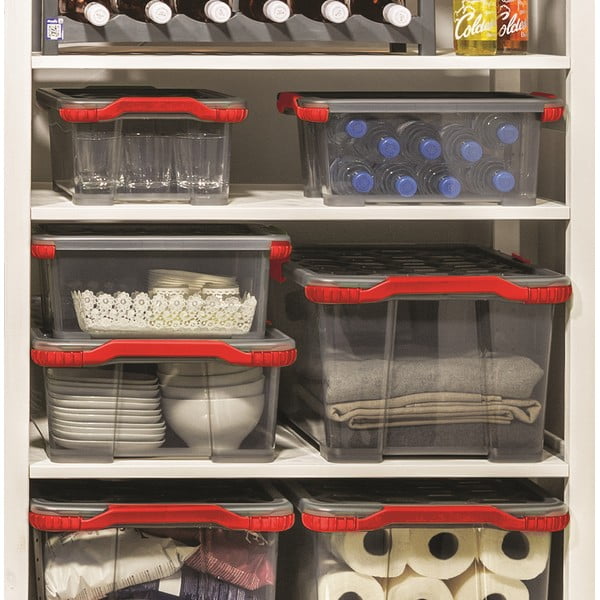 Műanyag tárolódoboz fedéllel Evo Total - Rotho-image-1