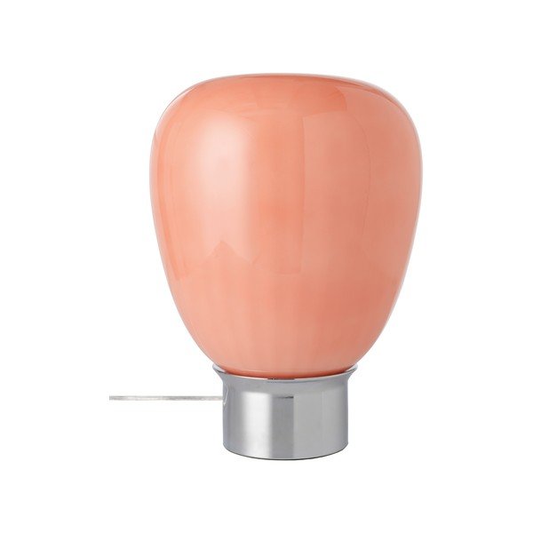 Rózsaszín-fényes ezüstszínű üveg asztali lámpa (magasság 34 cm) Balloon – Ellos Home