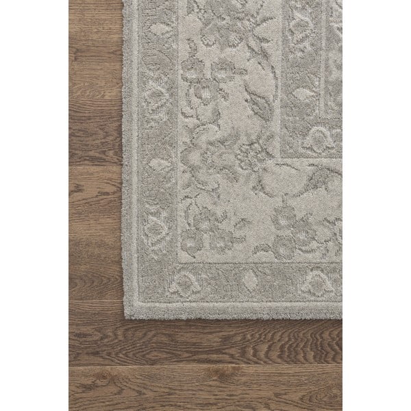 Szürke gyapjú szőnyeg 133x190 cm Kirla – Agnella-image-3