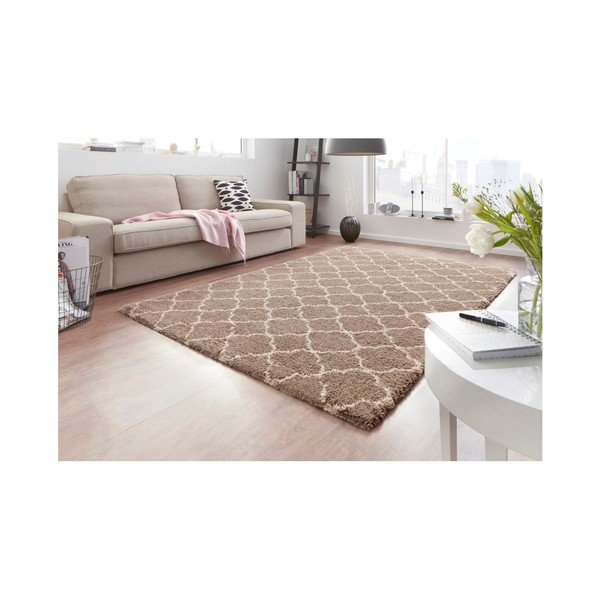 Grace Brown Cream barna szőnyeg, 80 x 150 cm - Mint Rugs-image-1