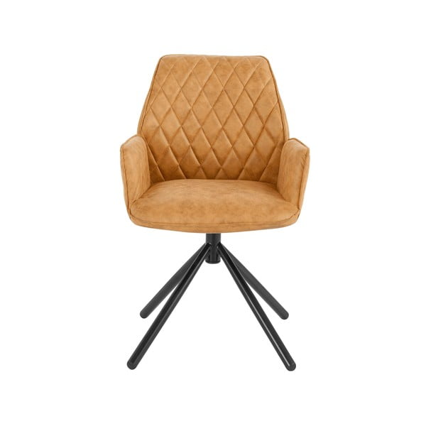 Sárga kárpitozott étkezőfotel szett 2 db-os Preston – Støraa-image-1