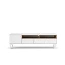 Fehér TV-állvány 156x48x48 cm Roomers – Tvilum