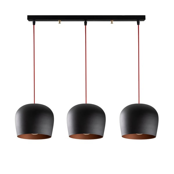 Fekete függőlámpa fém búrával Berceste – Opviq lights-image-4