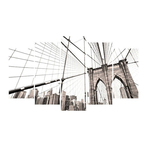 Gris Bridge többrészes kép, 102 x 60 cm - 3D Art