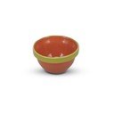 Zöld-narancssárga kőedény tálka 170 ml Duo – ONA