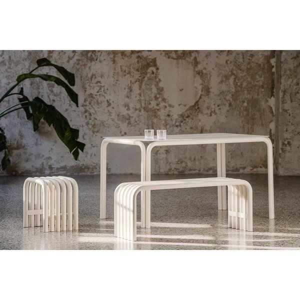 Bézs fém kerti pad Nokk – noo.ma-image-1