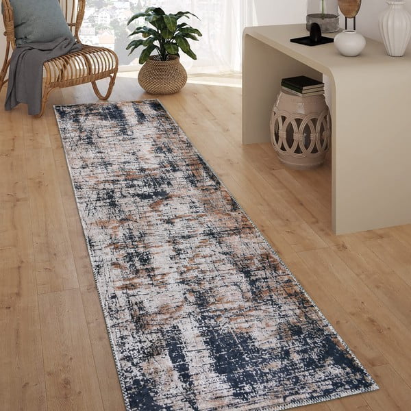 Kék mosható futószőnyeg 80x200 cm Abstract Colors – Vitaus-image-1