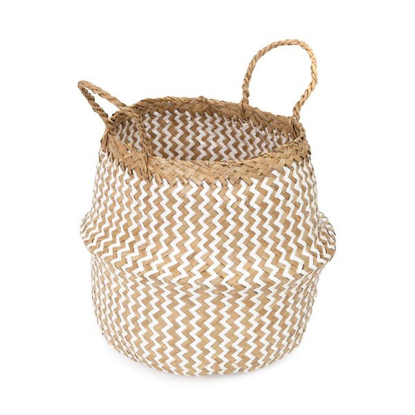 Zic Zac világos színű tengerifű tárolókosár, ⌀ 27 cm - Compactor-image-4