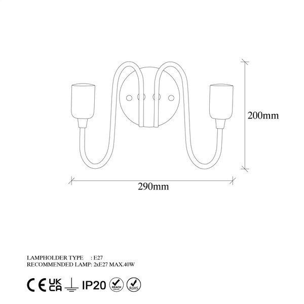 Fekete fali lámpa Firat – Opviq lights-image-4