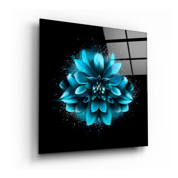 Blue Flower üvegkép, 40 x 40 cm - Insigne