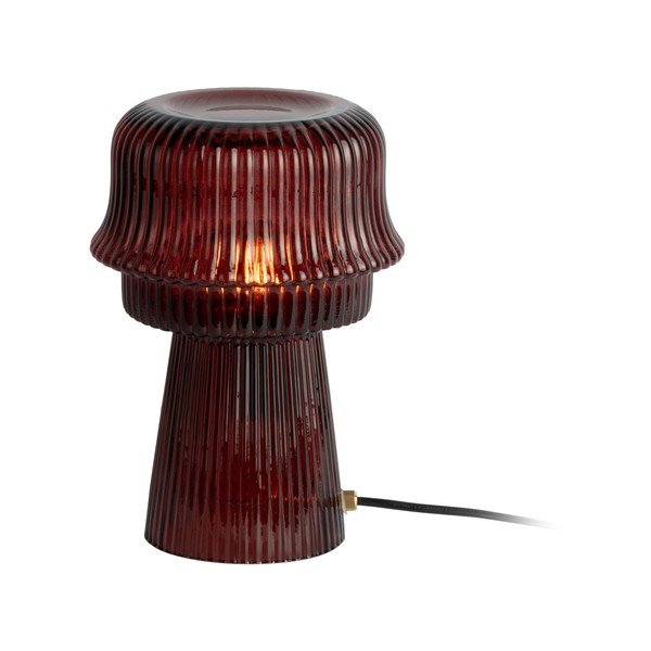 Borvörös üveg asztali lámpa (magasság 26 cm) Cadiz – Leitmotiv-image-2