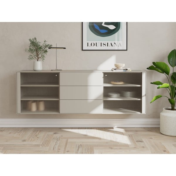Világosszürke függő komód 120x59 cm Edge by Hammel – Hammel Furniture-image-3