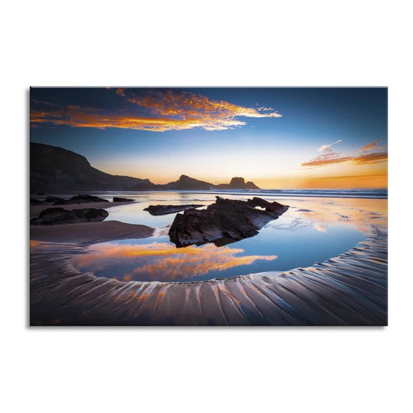 Glasspik Views Ocean Sunset kép, 80 x 120 cm - Styler