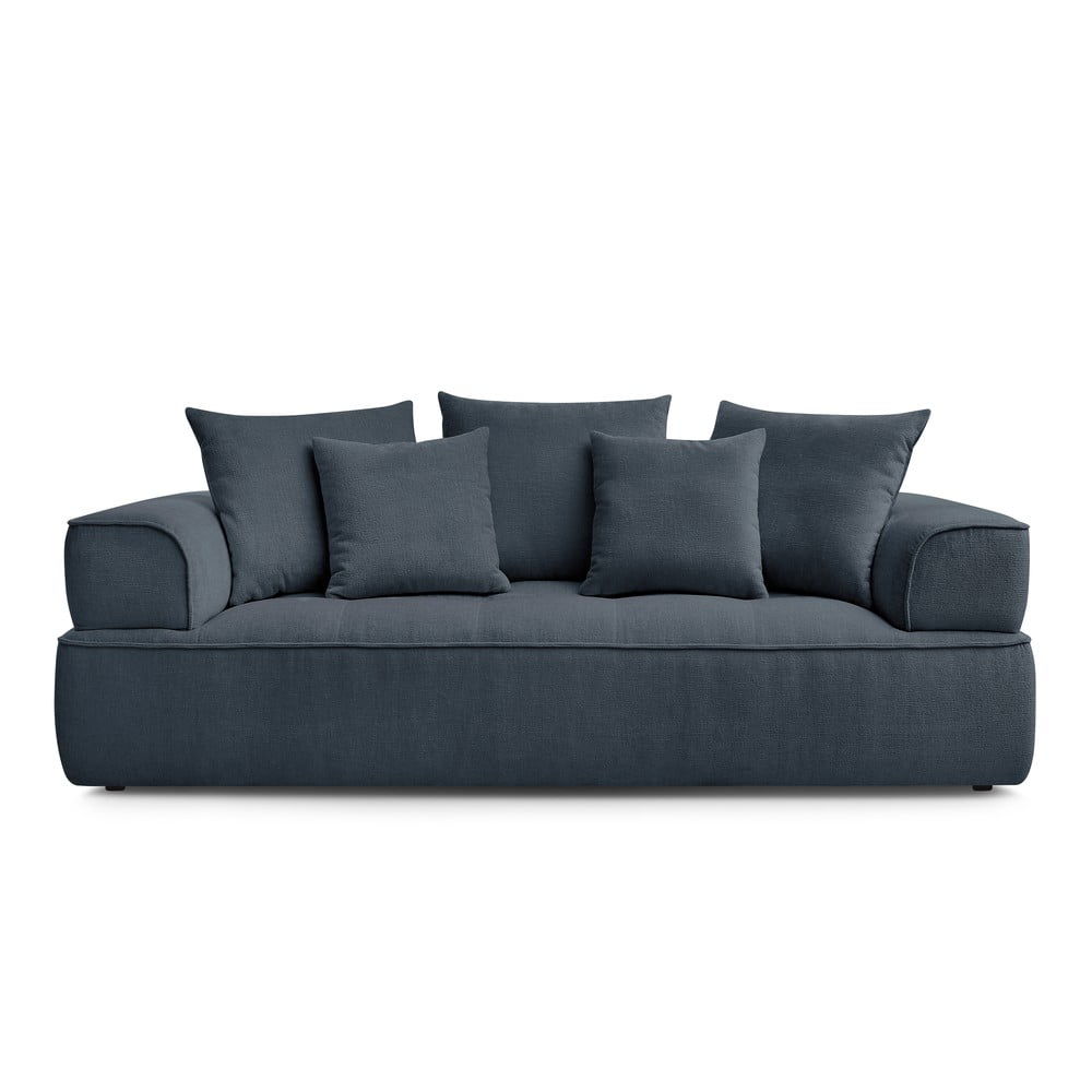 Sötétkék zsenília kanapé 237 cm Whesley  Bobochic Paris