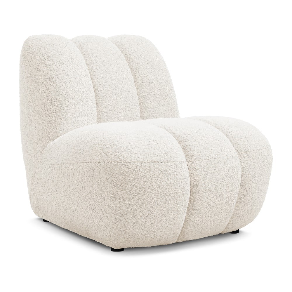 Fehér buklé fotel Janissaire – Bobochic Paris