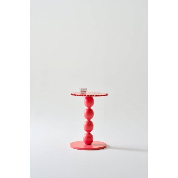 Mangófa kerek tárolóasztal ø 44 cm Ives – Jotex-image-2