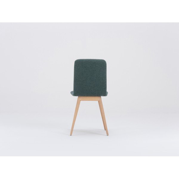 Ena zöld étkezőszék tölgyfa lábakkal - Gazzda-image-4