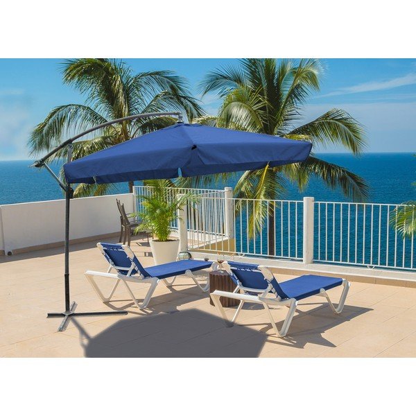 Kék napernyő ø 300 cm – Garden Pleasure-image-1