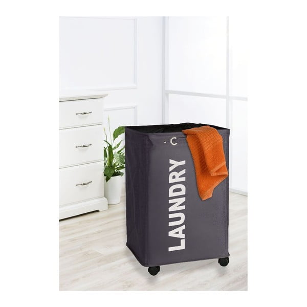 Quadro szürke szennyeskosár, 79,2 l - Wenko-image-1