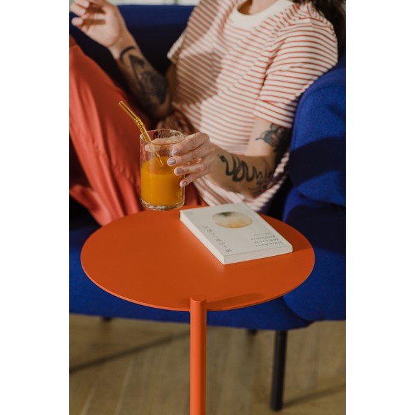 Acél kerek tárolóasztal 41x40 cm Ande – noo.ma-image-4