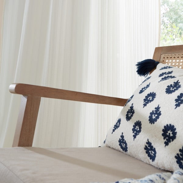 Fehér pamut fényáteresztő függöny 140x137 cm Zofia Broderie Anglaise – Pineapple Elephant-image-3