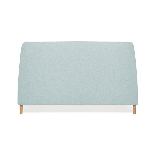 Mae kétszemélyes türkizkék ágy fa lábakkal, 140 x 200 cm - Vivonita-image-4