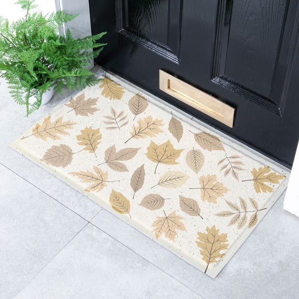 Lábtörlő 40x70 cm Autumn Neutral Leaves – Artsy Doormats-image-1