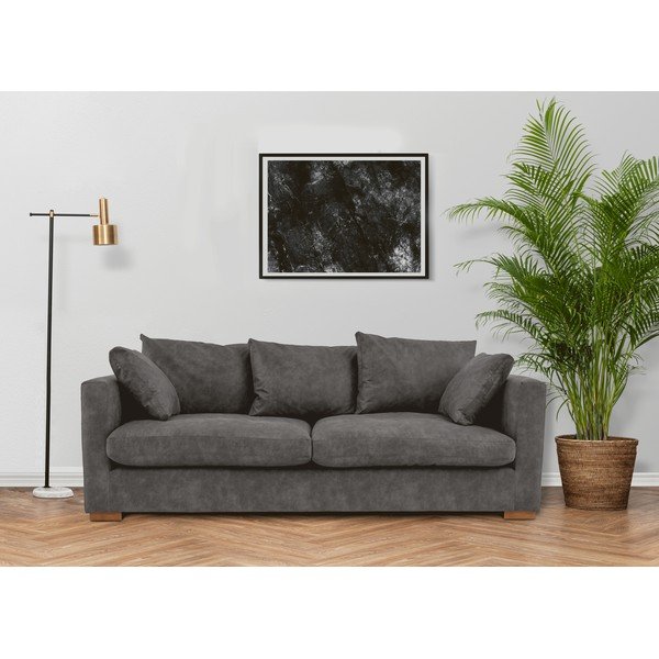 Antracitszürke kanapé 220 cm Comfy – Scandic-image-1