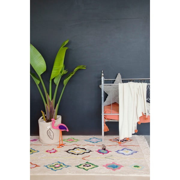 Krémszínű mosható kézi szövésű pamut szőnyeg 170x240 cm Kaarol – Lorena Canals-image-4