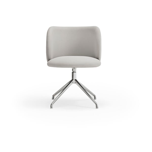 Világosszürke kárpitozott étkezőfotel Mogi – Teulat-image-1