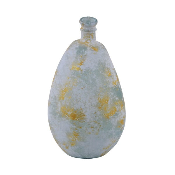 Simplicity szürke patinás újrahasznosított üveg váza, magasság 47 cm - Ego Dekor