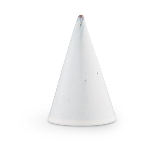 Glazed Cone Light Grey világos szürke agyagkerámia dekorációs szobor, magasság 11 cm - Kähler Design
