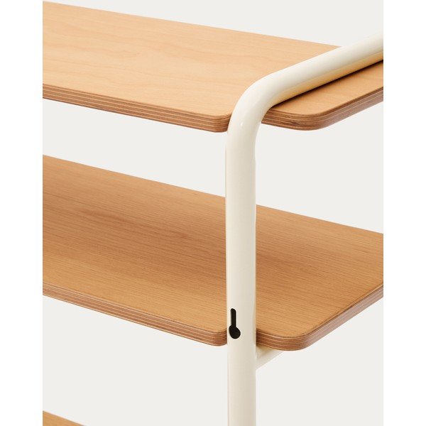 Bézs-natúr színű függő gyerek könyvespolc kőrisfa dekorral 60x70x28 cm Tinn – Kave Home-image-1