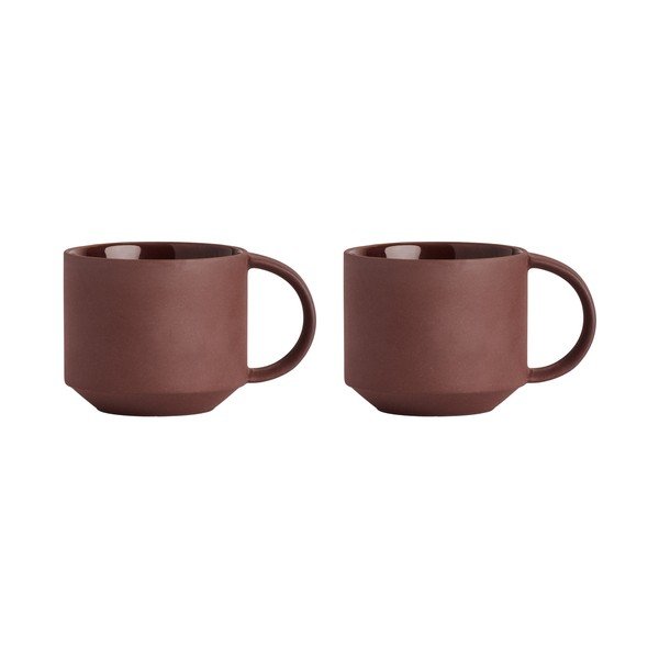 Terrakotta színű terrakotta bögre szett 2 db-os Yuka – OYOY Living Design