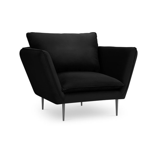 Acacia fekete bársonyfotel - Mazzini Sofas-image-4
