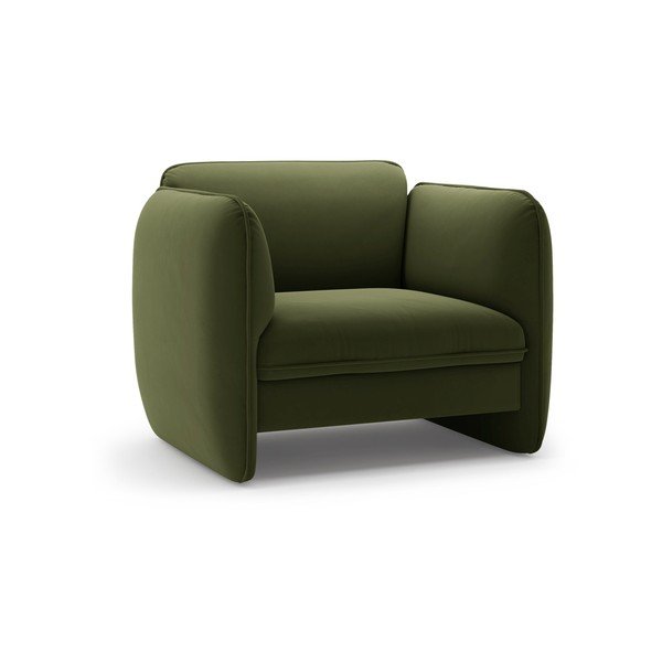 Zöld bársony fotel Georgia – Micadoni 