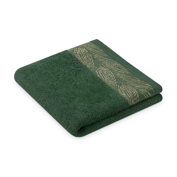 Zöld frottír pamut törölköző és fürdőlepedő készlet 6 db-os Allium – Restilo-image-3
