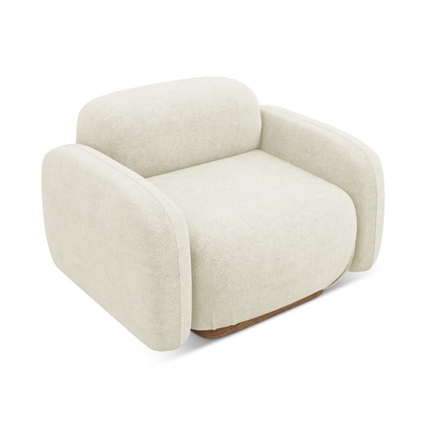 Krémszínű buklé kanapé modul Ailani – Makamii-image-2