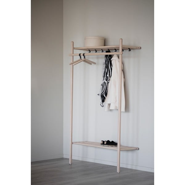 Natúr színű tölgyfa előszoba bútor Milford - Rowico-image-2