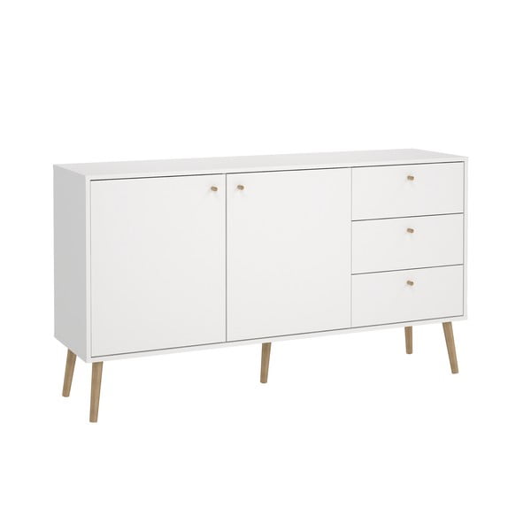 Fehér alacsony komód 149x82 cm Bodo – Tvilum-image-2