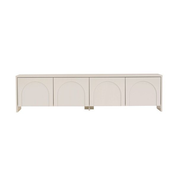Krémszínű TV-állvány 180x45x32 cm Aurelia – Kalune Design-image-3