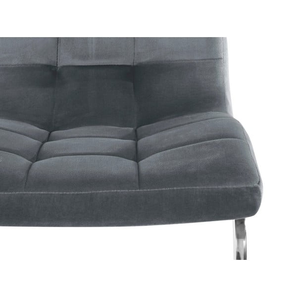 Szürke bársony étkezőszék szett 2 db-os Lola – Støraa-image-4