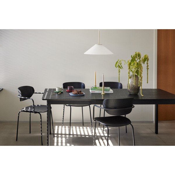 Fekete étkezőasztal 95x195 cm Dapper – Hübsch-image-1