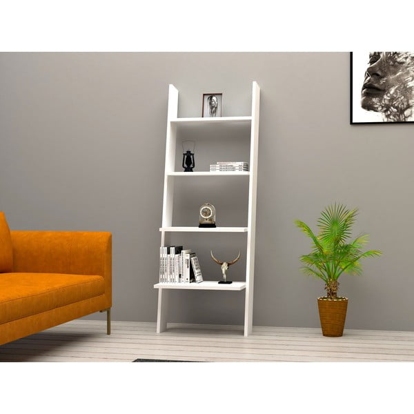 Fehér polcos állvány 56x150 cm Solid – Kalune Design-image-1