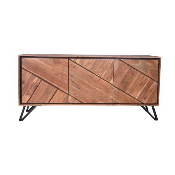 Natúr színű akácfa komód 150x76x40 cm Ambala – Interia Home & Living