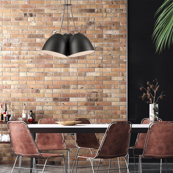 Fekete függőlámpa fém búrával - LAMKUR-image-2